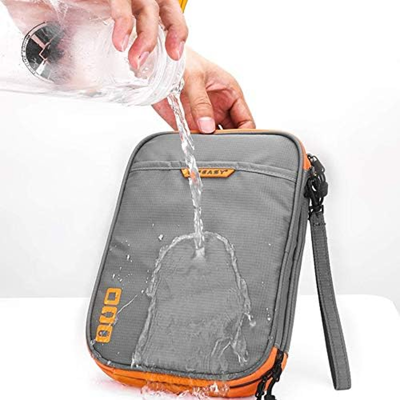 Acoki Portable Electronic Accessories Travel Case, Cable Organizer Bag Gadget Carry Bag Grey (M) image number 5