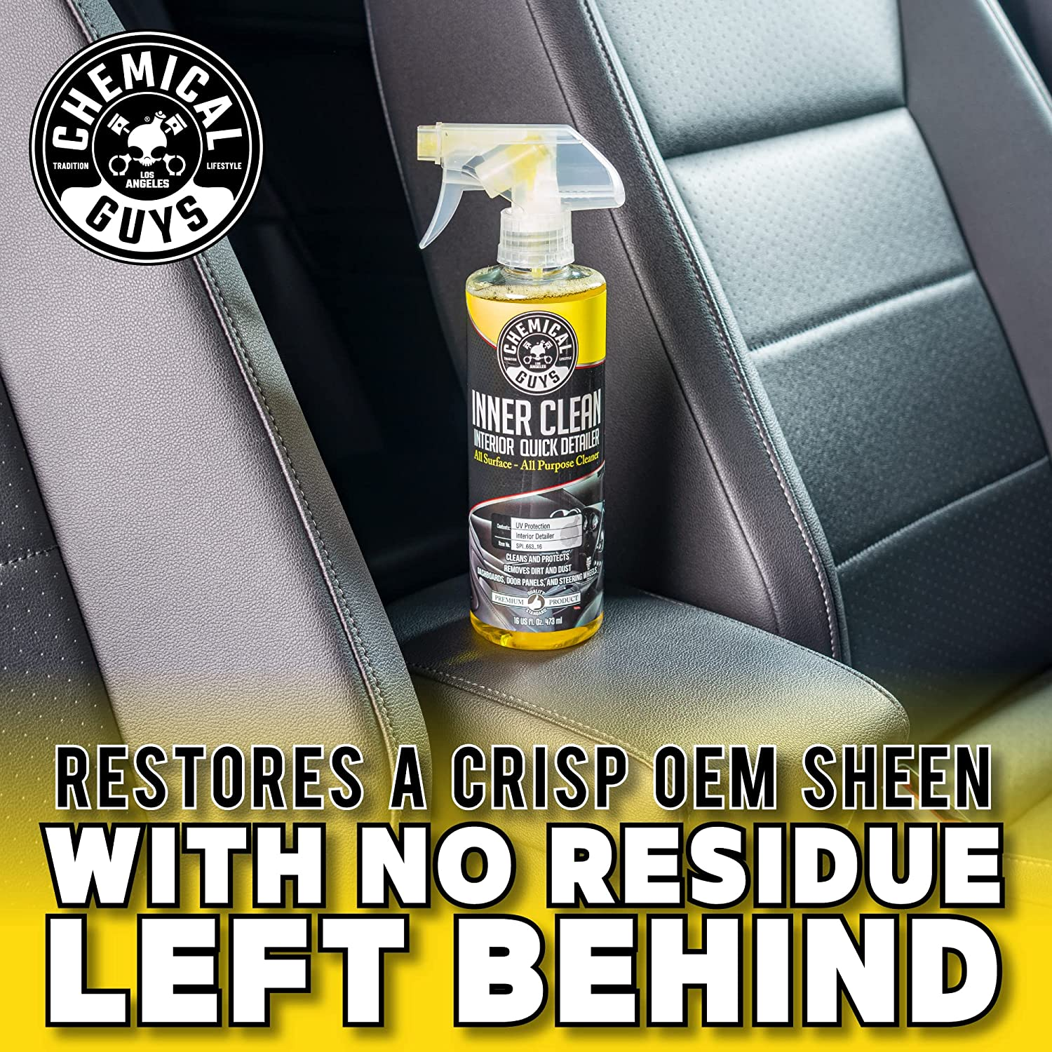 Chemical Guys SPI_663_16 Innerclean Interior Quick Detailer and Protectant (16 Oz) image number 2