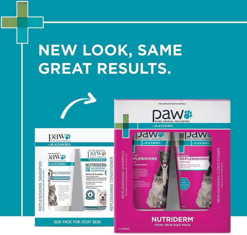 Nutriderm, Itchy Skin Duo Pack for Dogs and Cats, Helps to Cleanse, Soothe, & Moisturise Normal, Dry & Itchy Skin, 2X200Ml image number 5