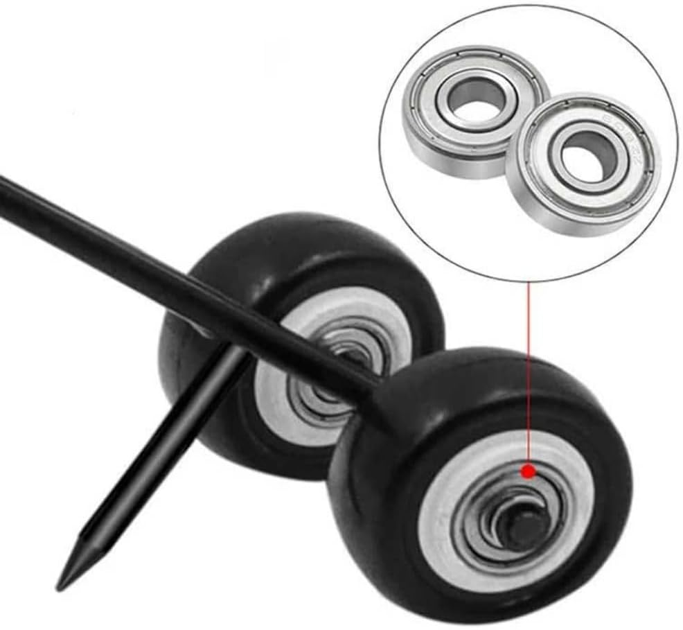 Portable Gap Weeder Lawn Mower,Hand Weeder Detachable Weed Remover Tool,Crevice Weeding Tools with Wheels,Curved Hook Slot Weeder Garden Tool for Garden Patio Backyard Lawn,Stick Not Included