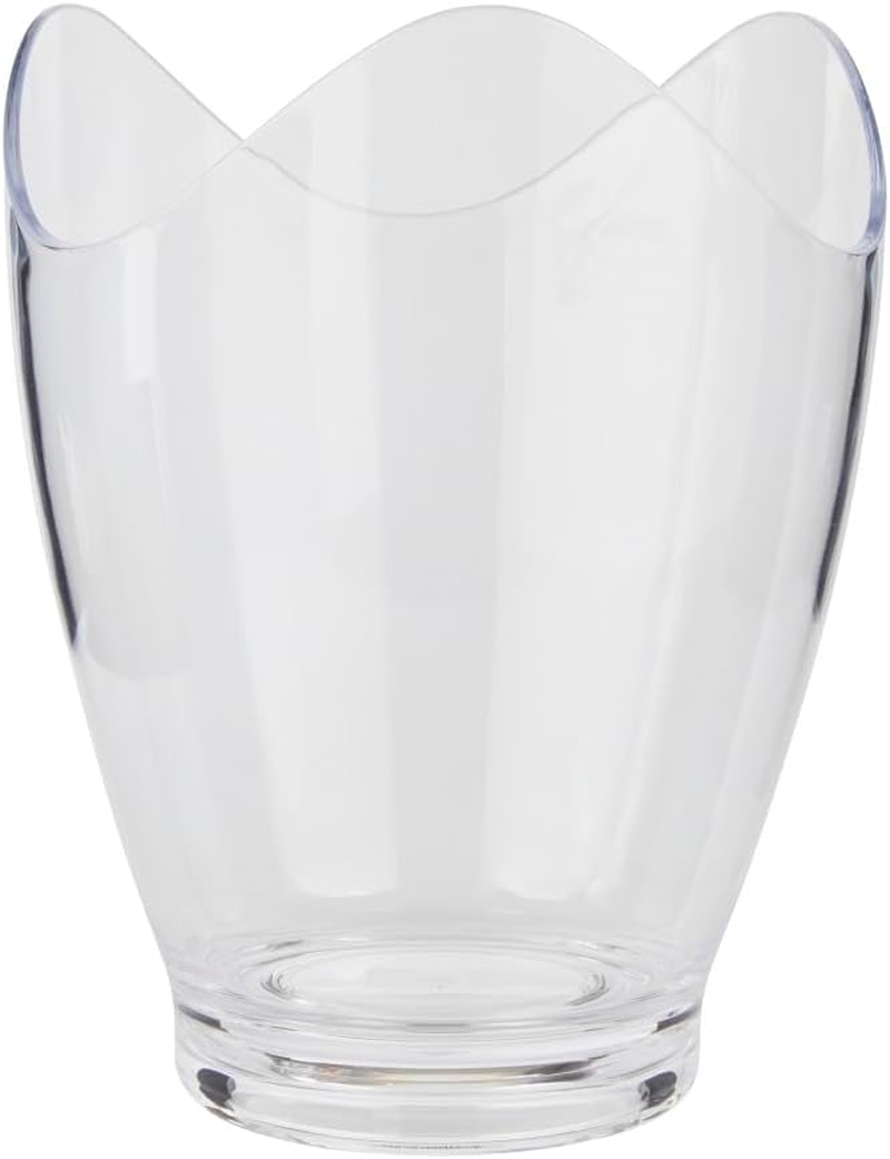 Barcraft Wine Cooler Bucket with Wavy Edge Design, for 1 Bottle, Plastic, Transparent, 3 Litre image number 4
