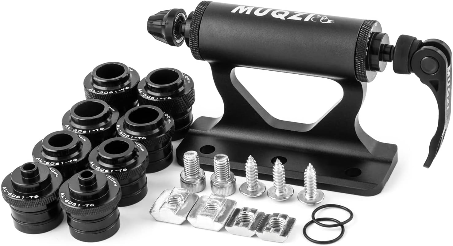 MUQZI Rear Wheel Mount - Bike Car Roof Rack Carrier and Bicycle Holder Stand - Installation Mount, Red