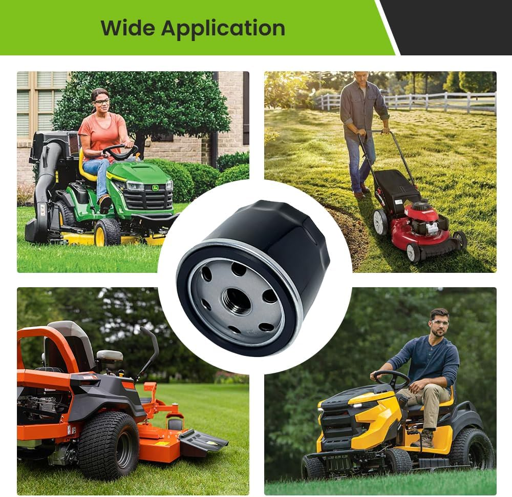 4 Pack 12 050 01 Oil Filter for Kohler 7000 Series Engine KH-12-050-01-S 12 050 01-S1 12-050-01-S 1205001S, Lawn Mower Oil Filter for Cub Cadet XT1 Compatible with Craftsman Troy Bilt Bronco image number 1