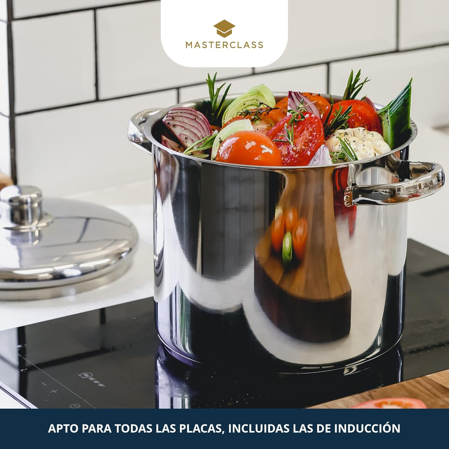 Master Class Stainless Steel Stockpot 22Cm (7.0L)