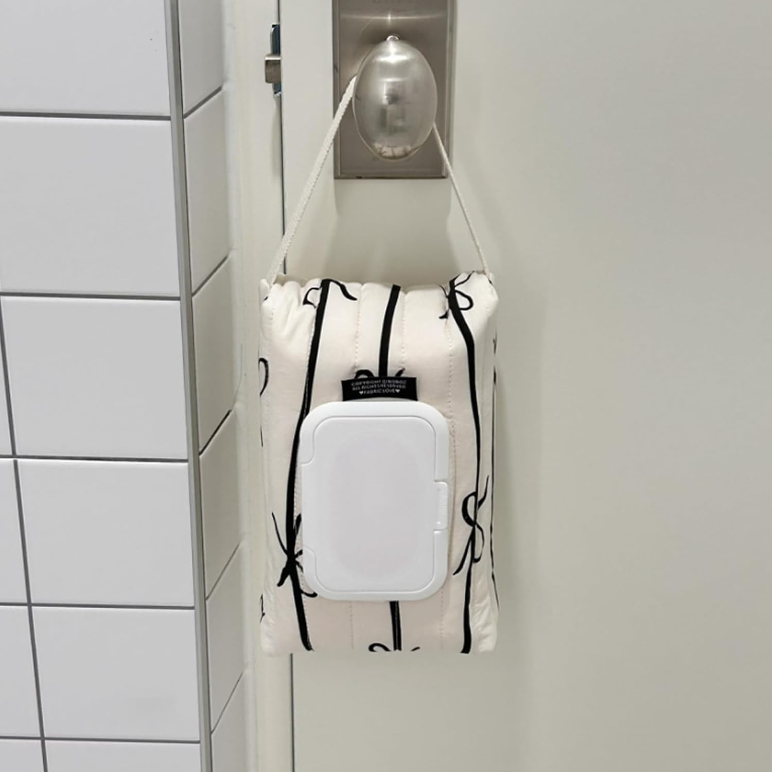 Wet Wipes Dispenser, Wipe Containers Refillable, Wipes Holder Bag Wipe Container, Baby Wipes Holder Storage Organizer, Bow Stripes Baby Wipe Case Travel Wet Wipe Pouch image number 5