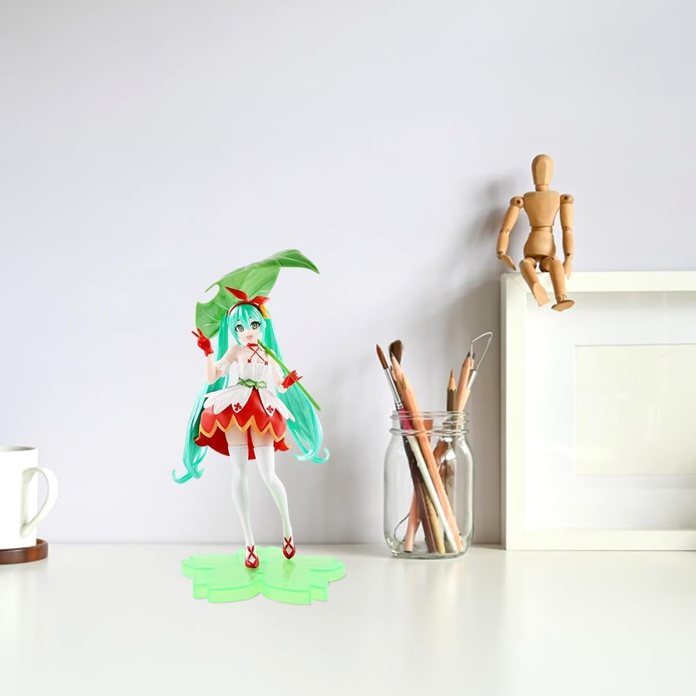 Hatssunes Miku Anime Figures Character Model Statue Action Figure Figure 12.5 Cm Cartoon Game Figure Toy Ornaments, Desktop Decorations (Green) image number 3