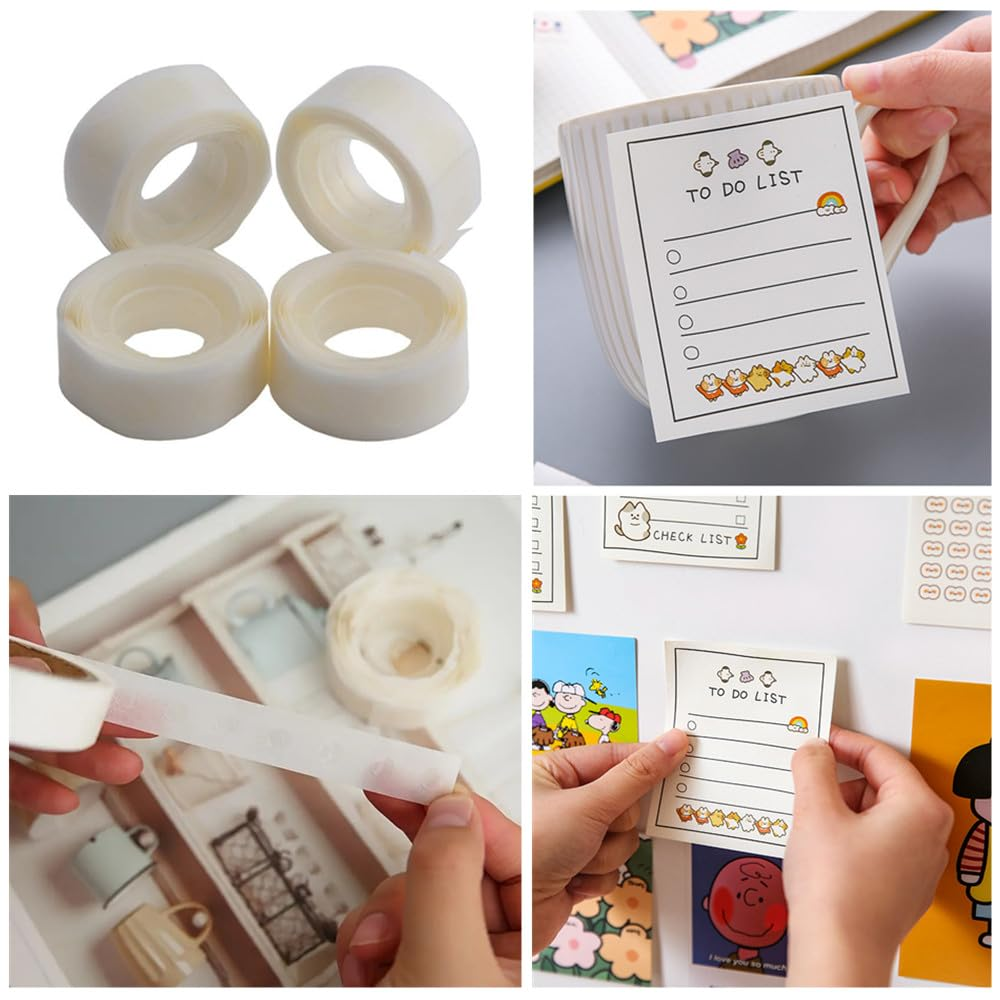 Balloon Glue Dots - 1000 Pcs Removable Adhesive Points, 10 Rolls Double Sided Stickers for Craft Wedding Decoration image number 4