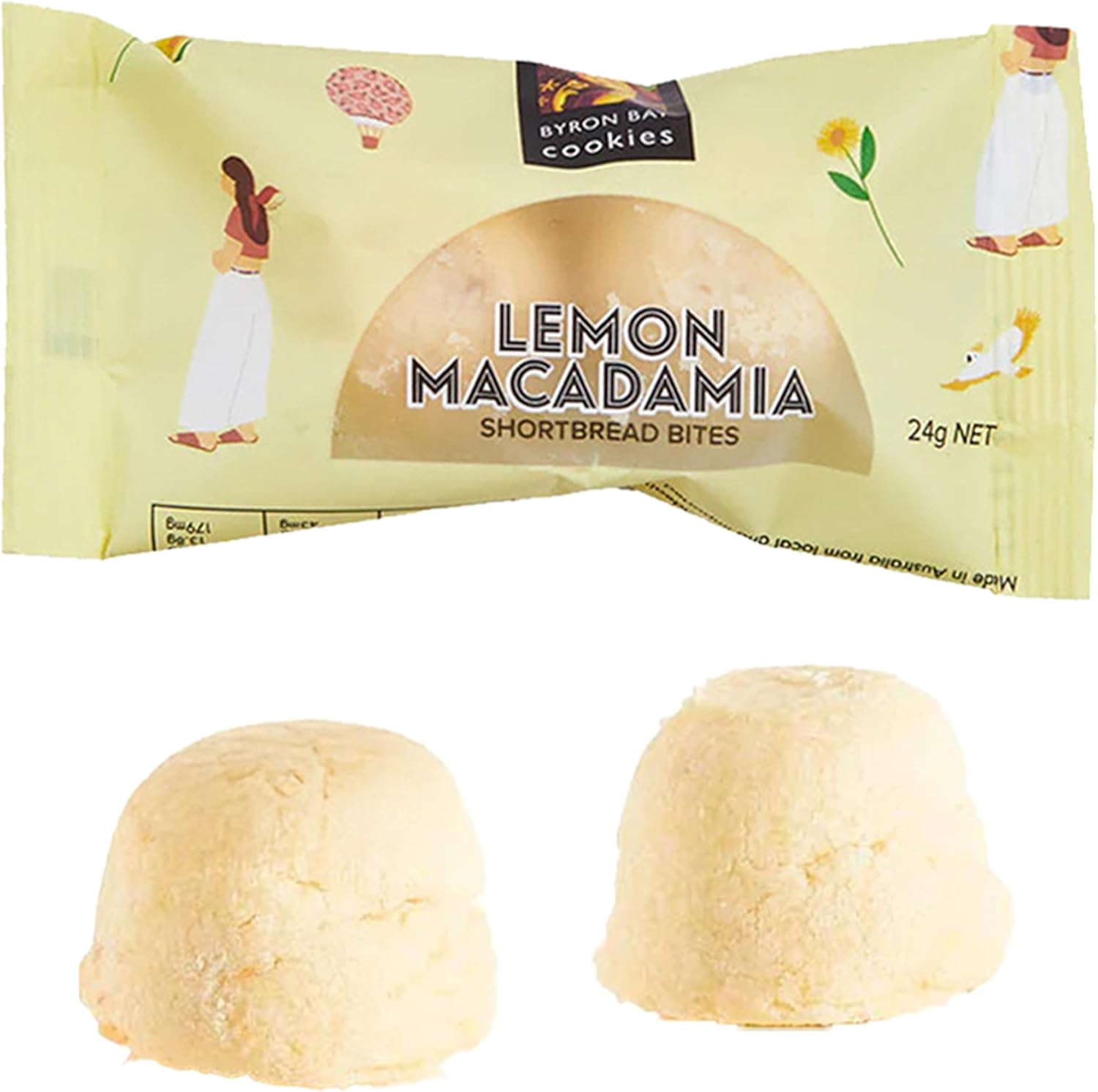 A Little Luxury Wild Oats Piccolo Wine Gift Hamper: Shiraz & Cabernet Merlot or Sauvignon Blanc & Chardonnay, Byron Bay Lemon Macadamia Cookies & Brookfarm Oven Roasted Premium Nuts Entertainer Mix (187Ml, Sauvignon Blanc & Chardonnay) image number 4