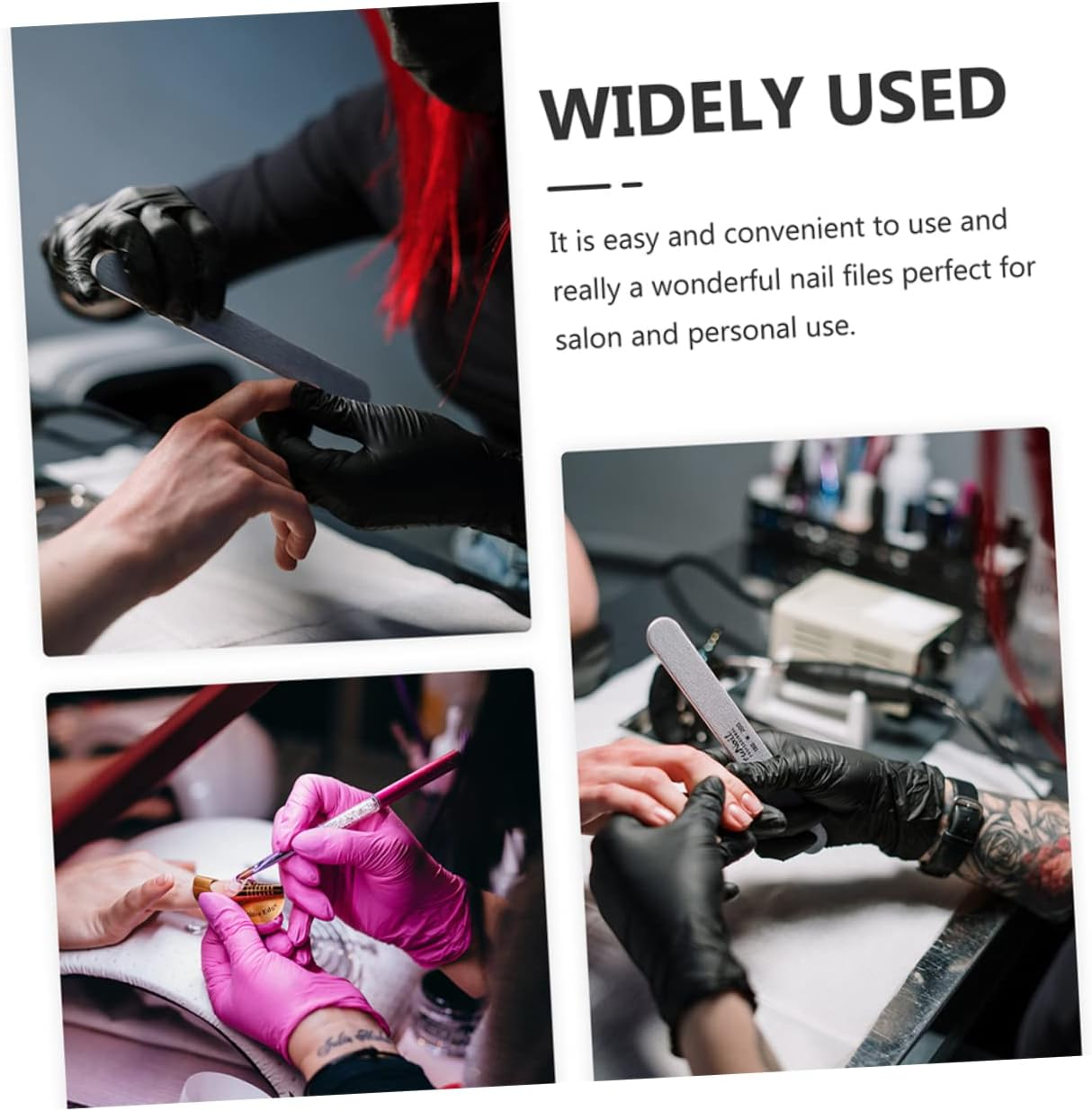 LIFKOME 8Pcs Folding Mini Nail Files Small Trim Nail Buffer Double-Sided Sanding Manicure Pedicure Tools for Travel and Home Use Pink image number 1