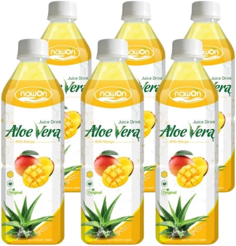 Nawon Aloe Vera Drink Juice Mango Flavor 500Ml 6 Pack image number 2