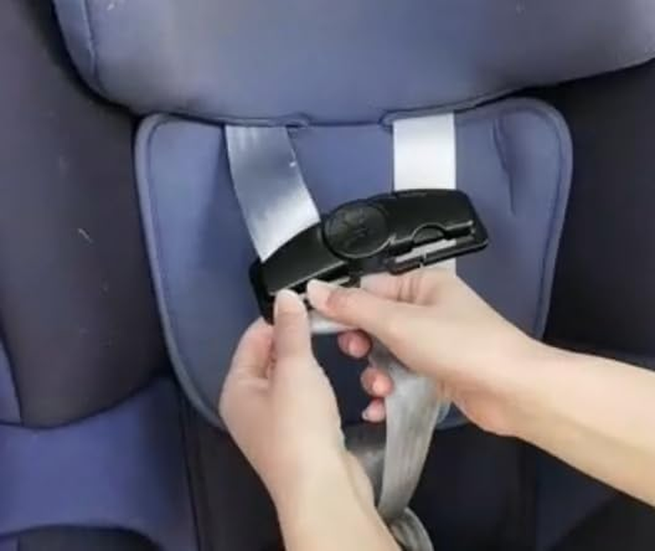 Car Seat Chest Harness Clip Universal Child Safer Belt Clip Buckle Lock Stroller Chest Clip Adjustable Guard for Baby and Kids (Black) image number 6