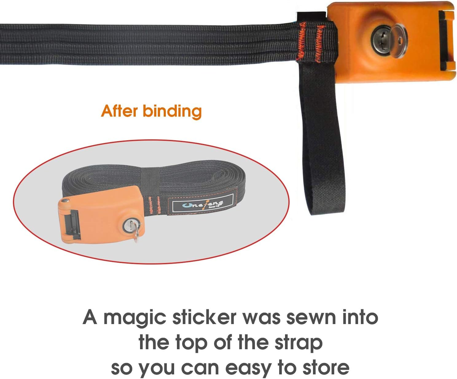 Lockable Tie down Strap with 3 Stainless Steel Cables - 2 Pack 10 Ft image number 2