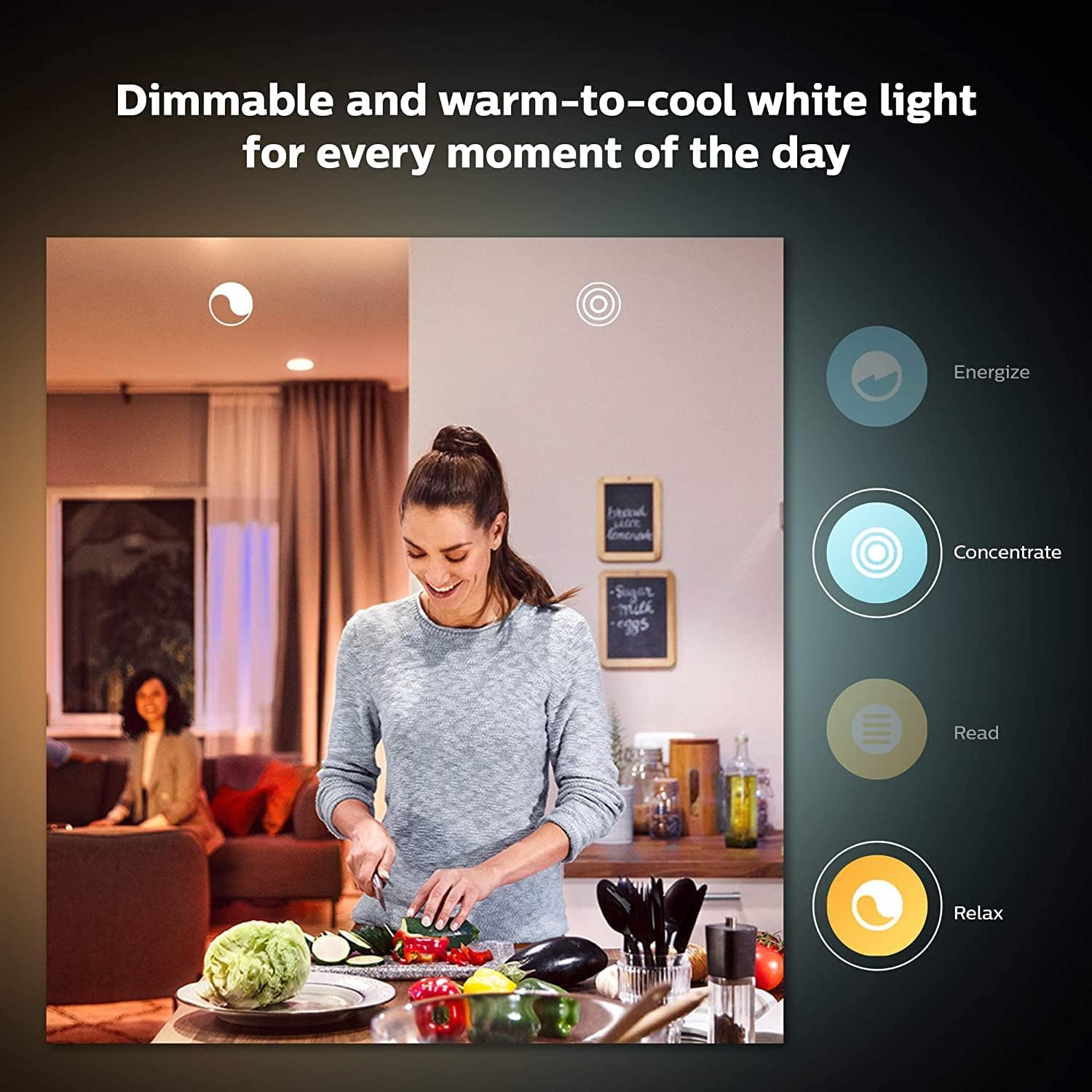 Philips Hue White Ambience A60 75W 1100 Lumens Smart Bulb with E27 Fitting image number 2