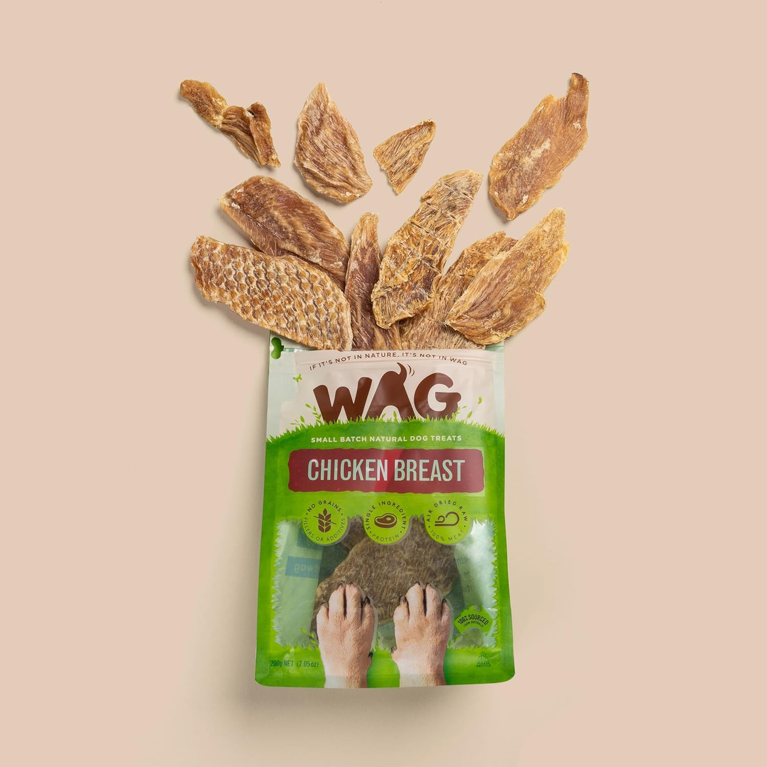 Chicken Breast 200G, Grain Free Natural Dog Treat Chew, Healthy Alternative Perfect for Training image number 1