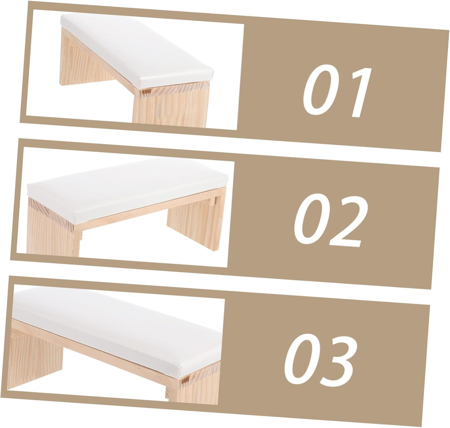 Wrist Pillow Hand Cushion for Nail Art Manicure Arm Rest Shaped Support Nail Art Tools - Grey image number 4