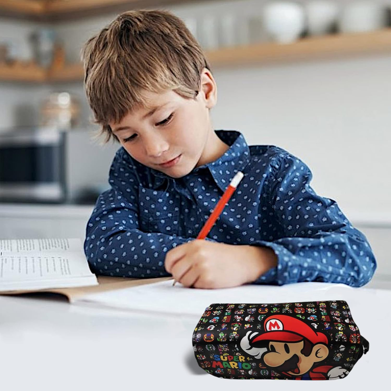 GOOGIT Superhero School Pencil Case Large Pencil Case for Video Game and Boys image number 1