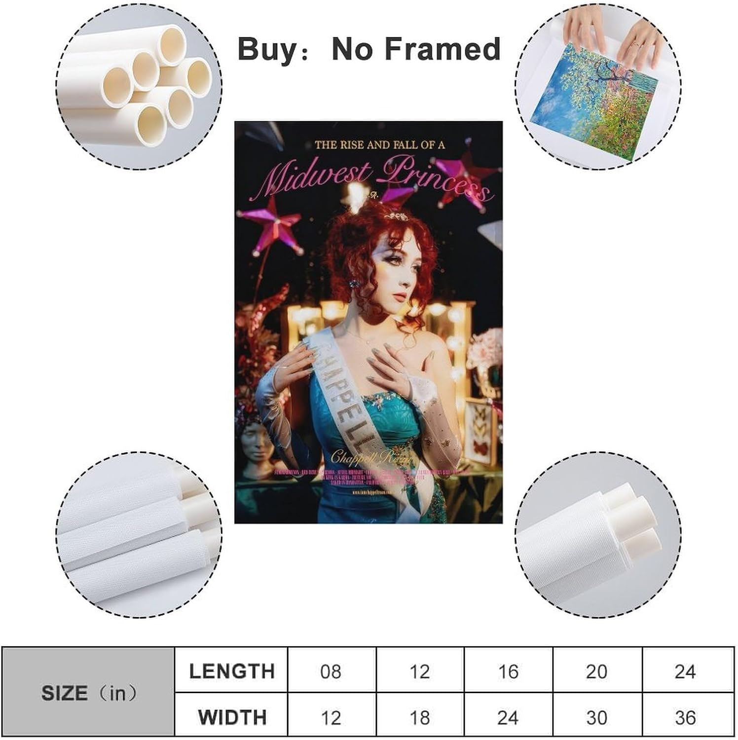 Music Chappell Art Roan Art Canvas Poster Poster Canvas Painting Wall Art Picture Home Decor Print for Bedroom Living Room Dorm Study Bar Office 12X18Inch(30X45Cm) image number 2