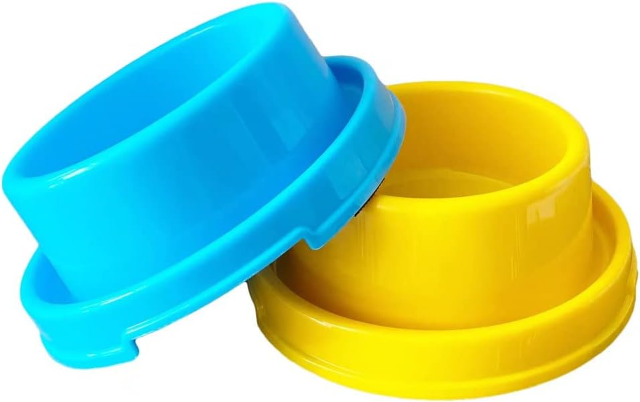 TEESUN Dog Bowl Raised Pet Food Bowls Cat Puppy Bowls round No Spill Colorful anti Ants Water Feeder Eating Bowl for Small Animals image number 1