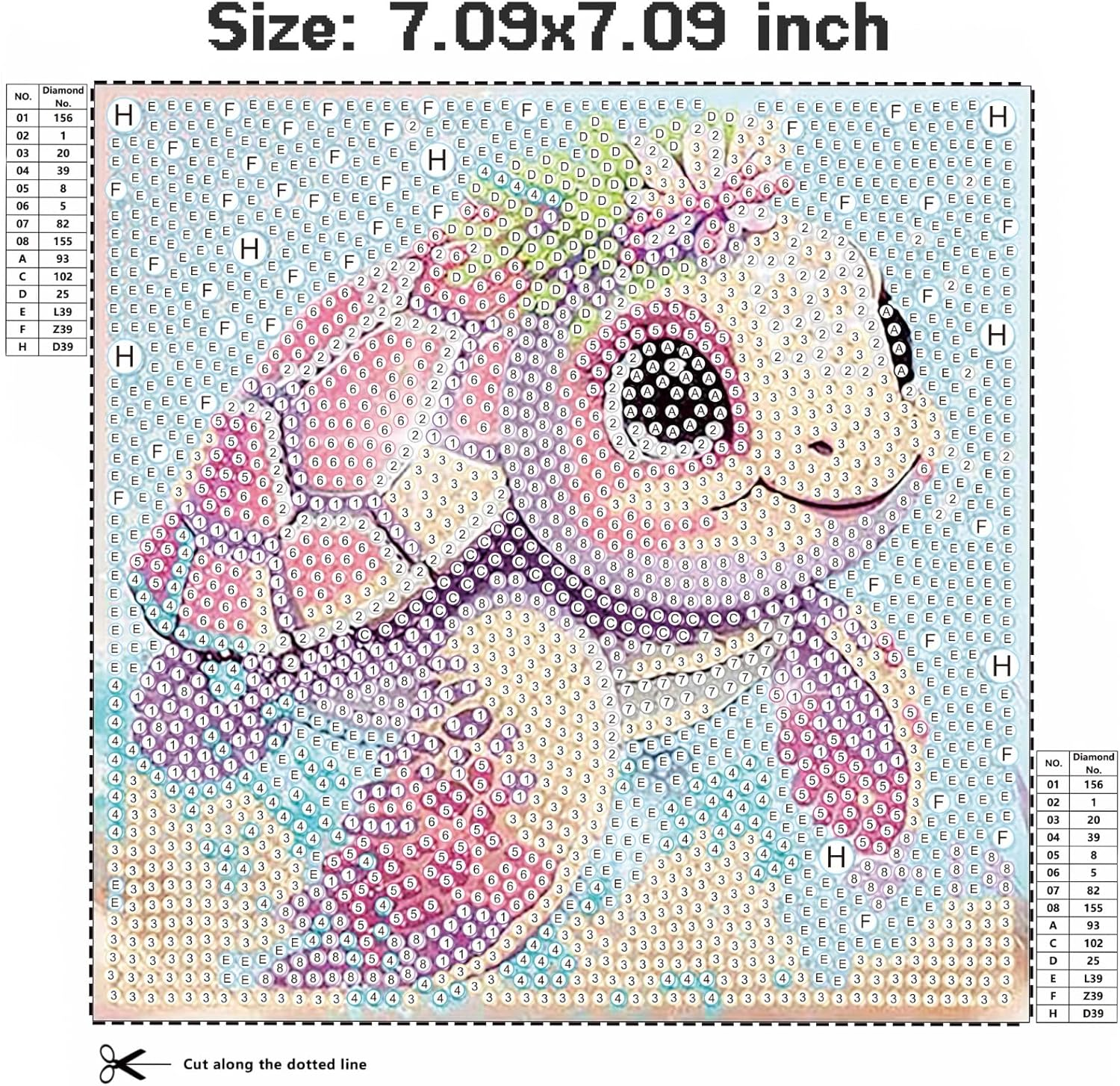 5D Diamond Painting Kit Full Drill - Turtle, Diamonds Art with Frame, Animal Gem Painting Easy Kits, DIY Diamond Art for Gifts(7.09X7.09 Inch)