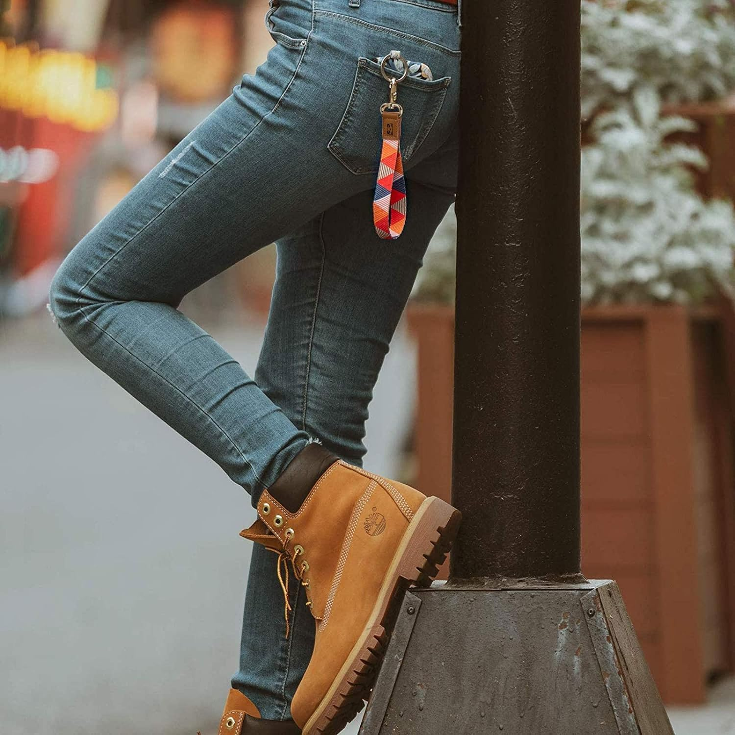 Wrist Lanyard Key Chain, Cute Wristlet Strap Keychain Holder for Women Men Car Keys ID Badges Card Wallet Phone Camera image number 4