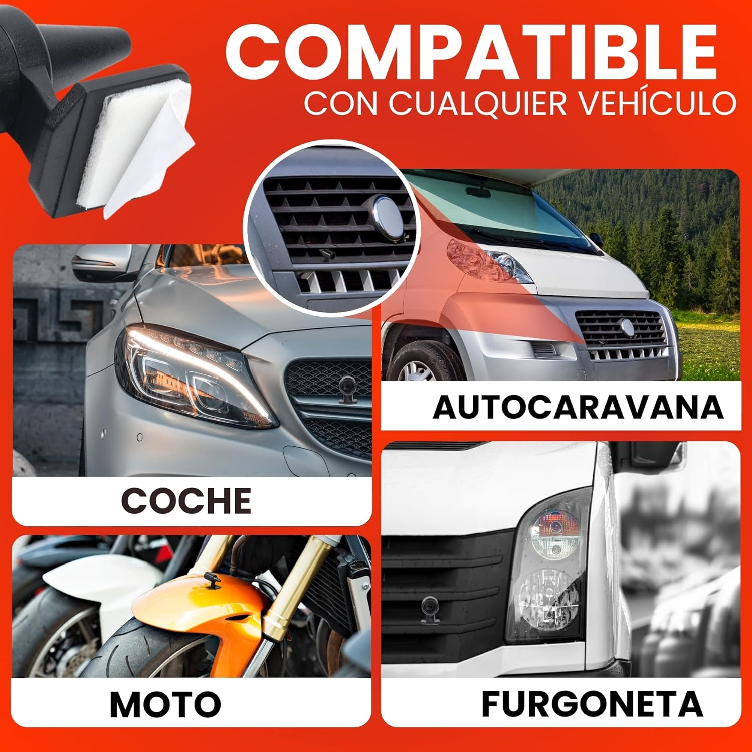 DM Tech Soap Deterrent (Pack of 6) - Car Soap Repellent, Animal Repeller for Car, Universal Fit, Black image number 1