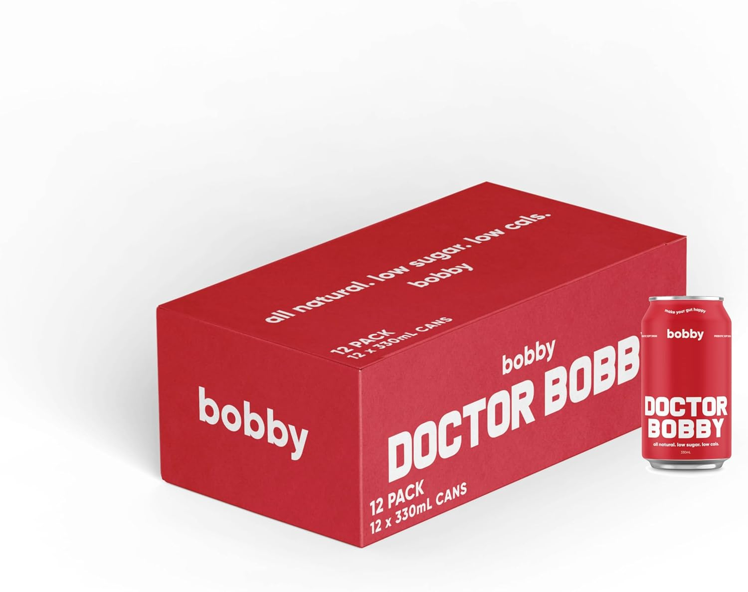 Bobby Doctor Bobby Flavoured Prebiotic Soft Drink 12 Pack of 330 Ml image number 1