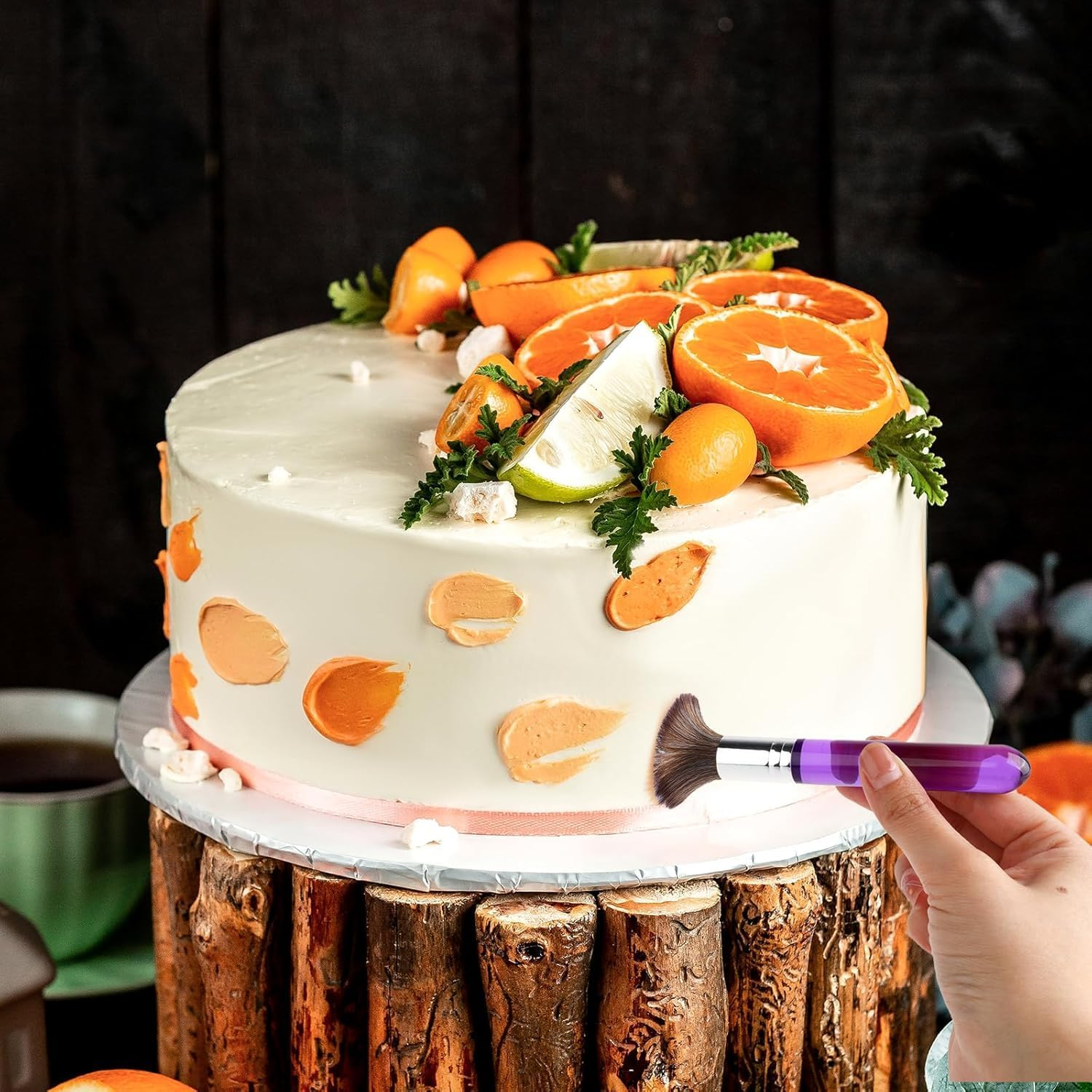 8Pcs Cake Baking Brush Set, Multi-Functional Food Painting Brush Tools, Cookie & Sugar Cake Brushes, BBQ Baking Brush, DIY Food Brushes image number 1