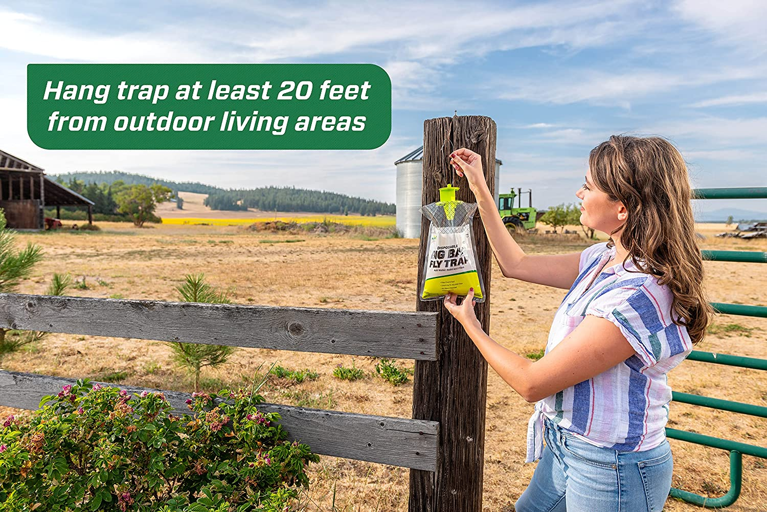 Rescue! Big Bag Fly Trap &ndash; Disposable, Outdoor Use - 4 Traps