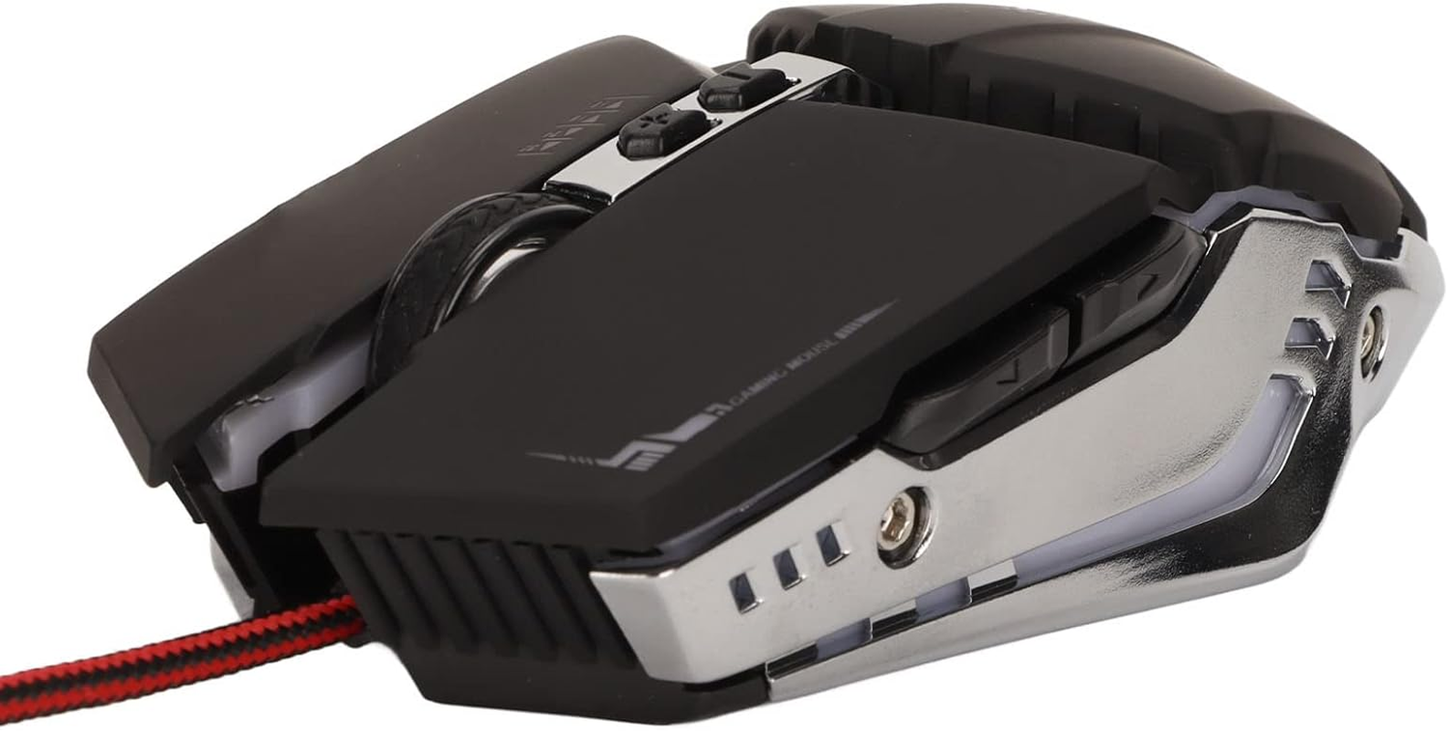 Gaming Mouse Ergonomic Design, USB Gaming Mouse with 4 DPI Adjustable Breathing RBG Backlit, Office Mouse for Desktop Laptop PC (Black)