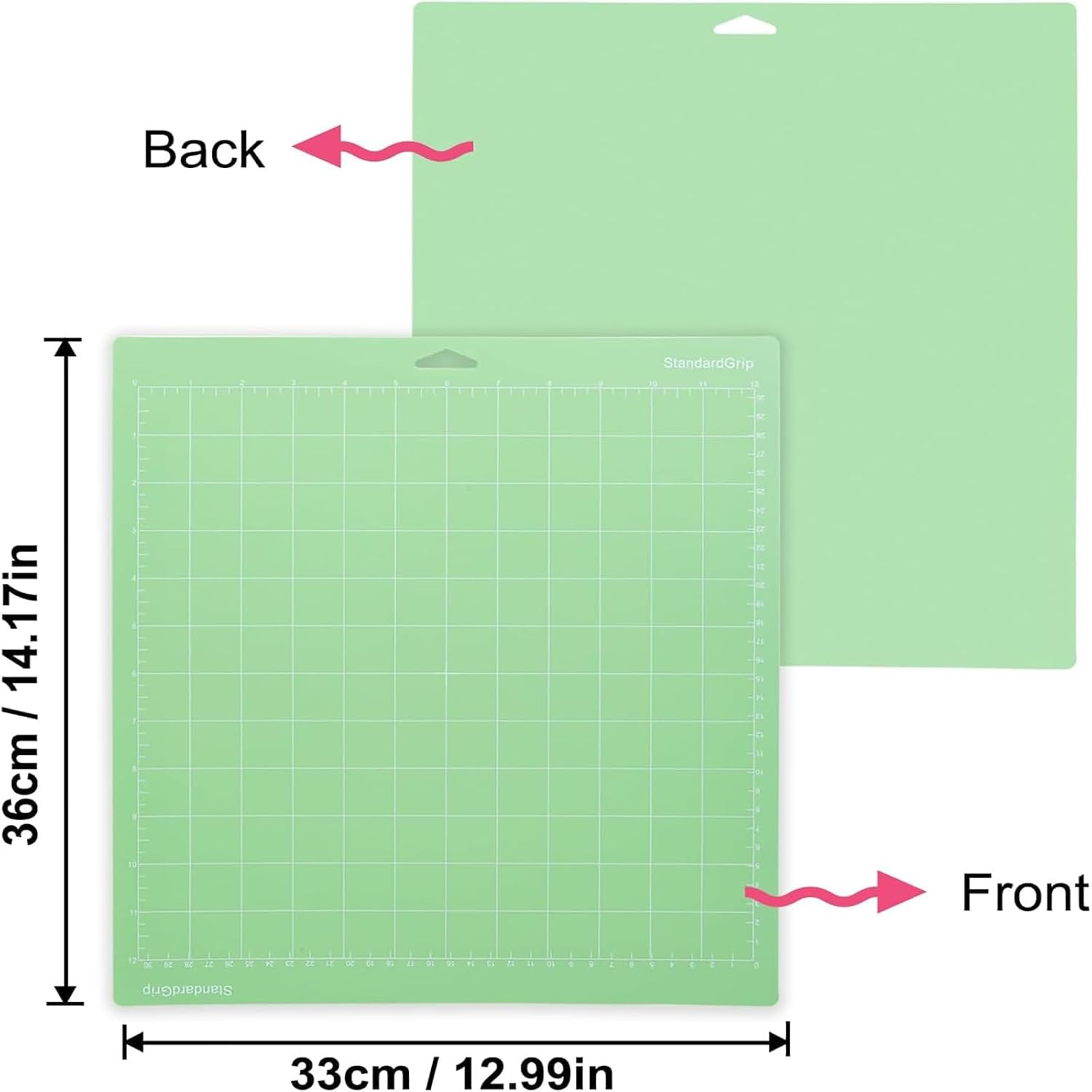 Merrynine Cutting Mat for Cricut, 4 Pack 12X12 Inch Cricuts Mats for Cricut Explore Air 2/Air/One/Maker, Adhesive Sticky Non-Slip Durable Cricut Cutting Mats, Replacement Accessories for Cricuts image number 2