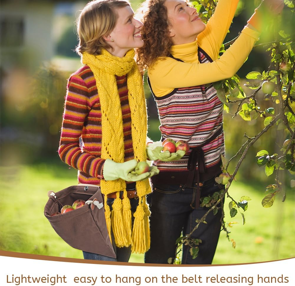 3 Pack Mushroom Picking Bags, Portable Camping Picking Bags, Outdoor Fruit Picking Bags, Foldable with Drawstring for Camping, Shelling, Picnic, Traveling, Hiking image number 1