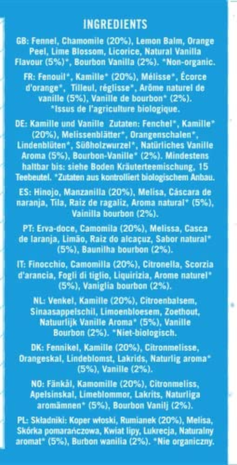 Higher Living Organic Chamomile and Vanilla Tea 15 Teabags image number 4