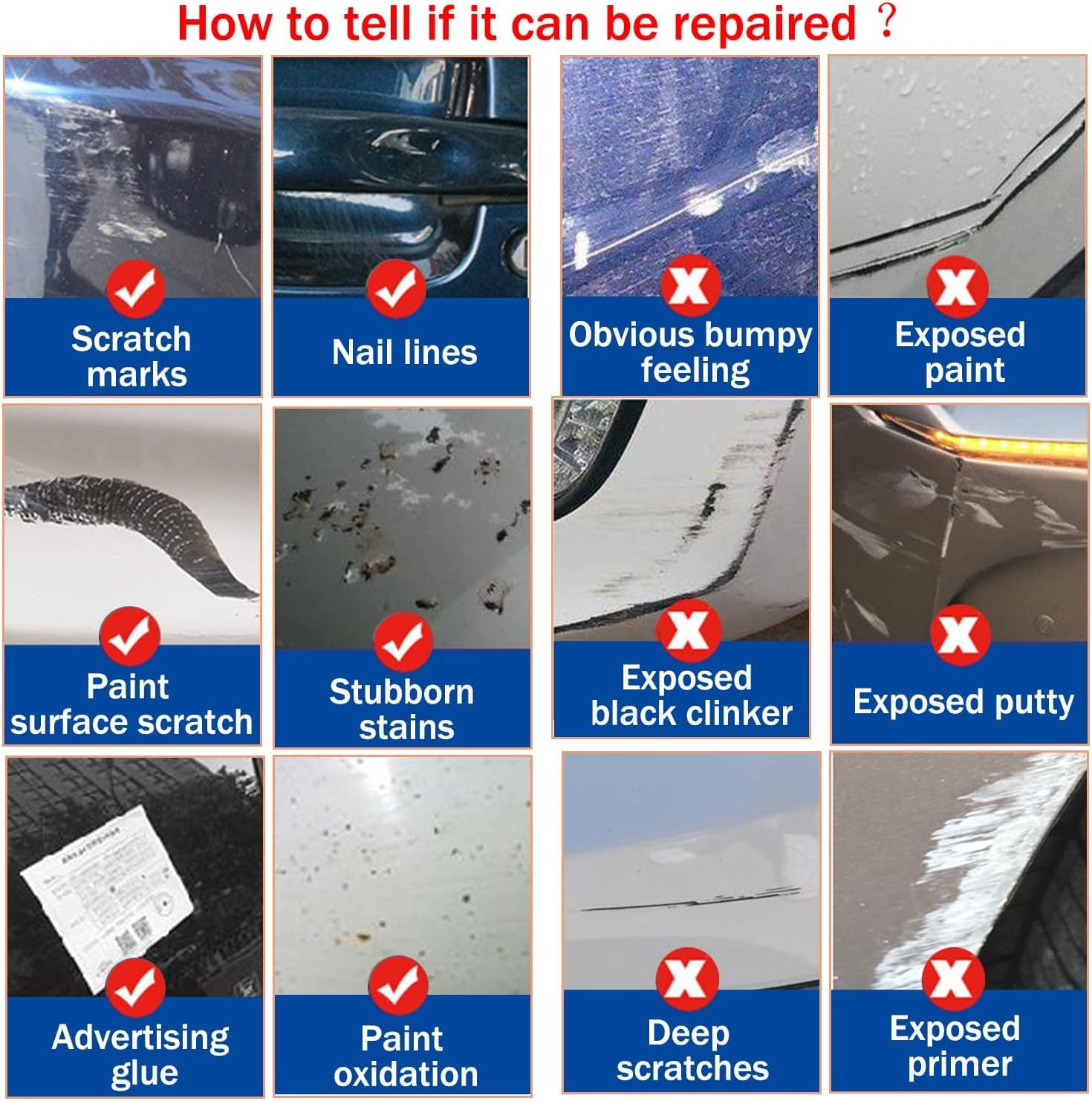 Nano Sparkle Cloth Car Scratches,10Pcs Nano Sparkle Cloth for Vehicle Scratch Removal Car Paint Restorer Durable and Practical Auto Scratch Remover Safe Material for Spot Repair image number 4