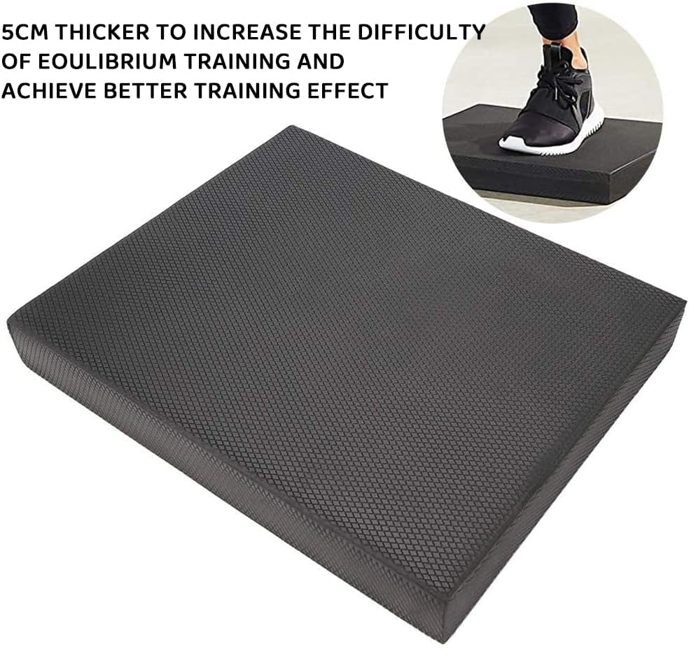 Extra Thick Exercise Balance Pad, Foam Yoga and Knee Pad, Non-Slip Core Stability Disc for Physical Therapy, Balance Workouts, Strength Training, and Floor Exercises image number 2