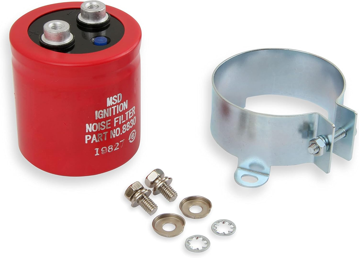 MSD Noise Capacitor, Red, Plastic, Each