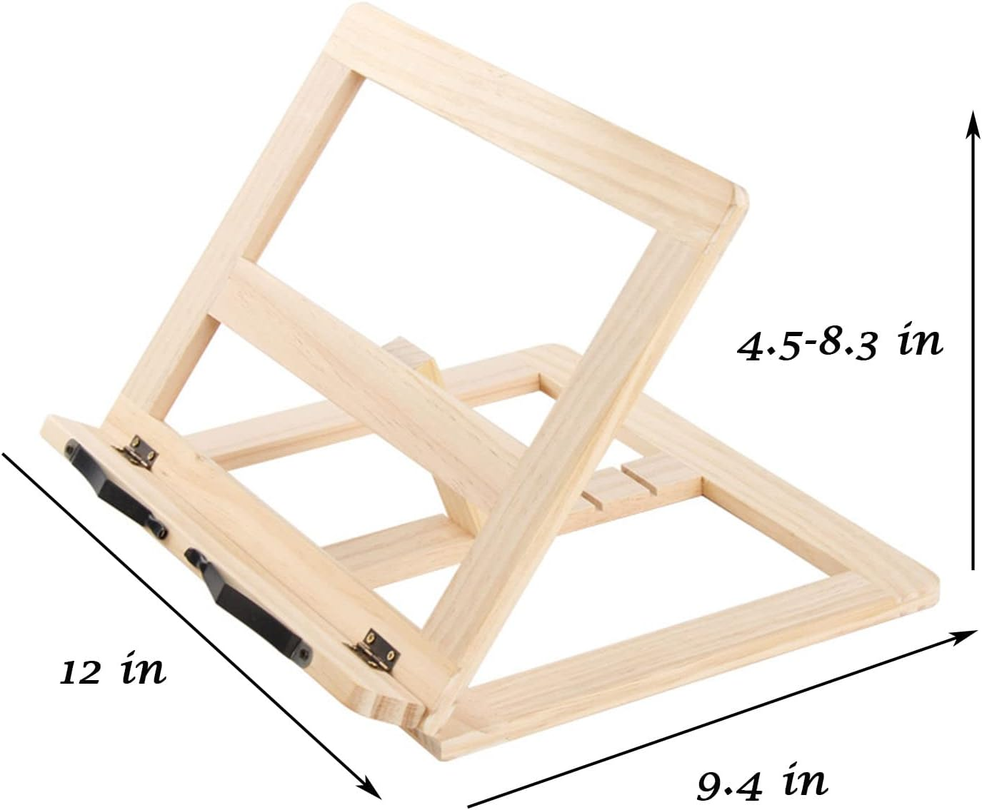 Book Stand,Book Holder,Cookbook Stand Desk Portable Sturdy Lightweight Bookstand,Book Holders for Reading Hands Free image number 4