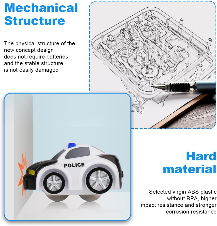 Yzeril Track Playset, City Rescue Preschool Educational Toy Car, Parent-Child Interactive Racing Car Kids Toys, Matching Five Cars, Suitable for Boys and Girls over 3 Years Old. (Bule) image number 1