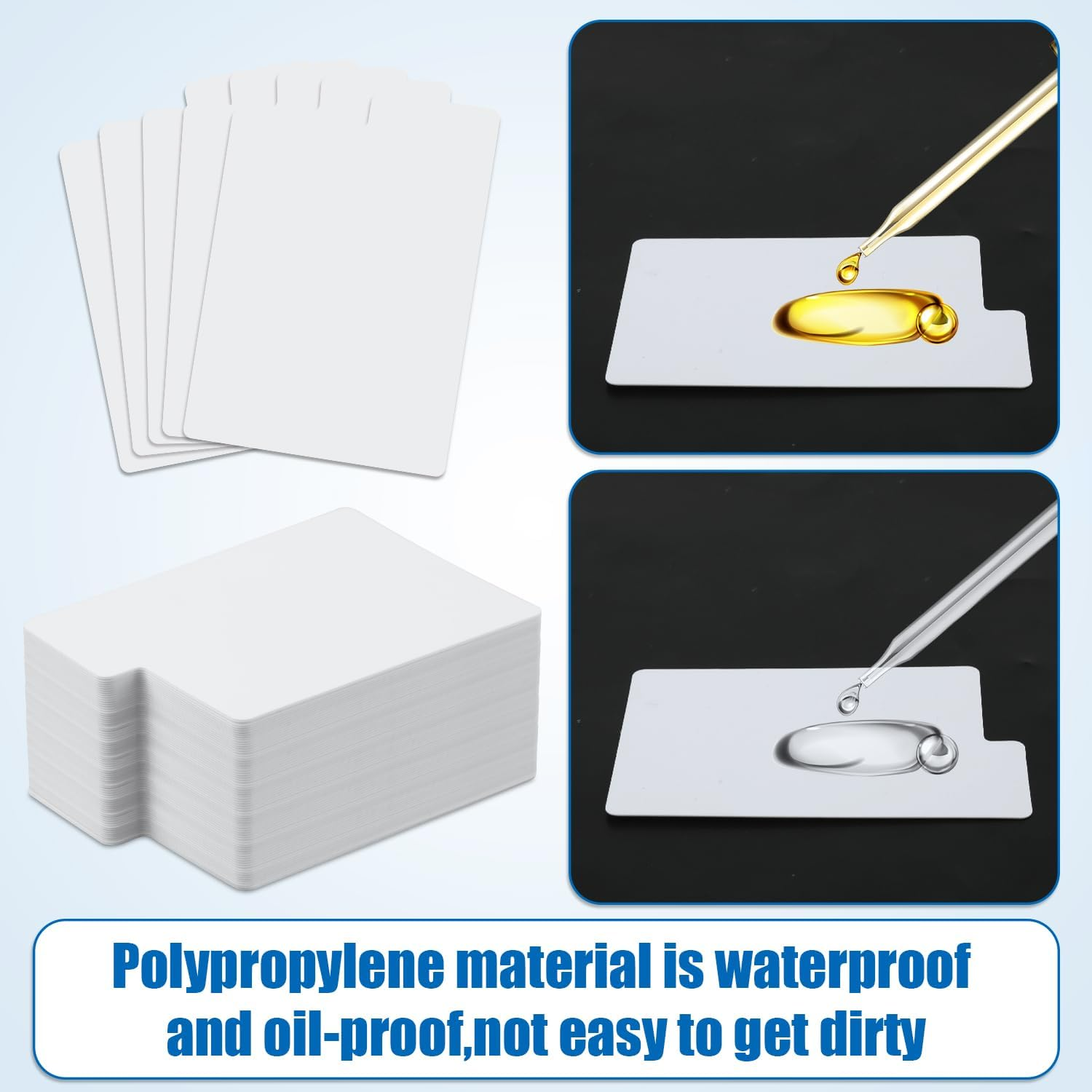 100Pcs Collectible Card Dividers, 2.7X3.8 Inch Plastic Divider Cards Separators Trading Card Organizer Reusable Card Sorting Dividers for Games Sports Supplies image number 5