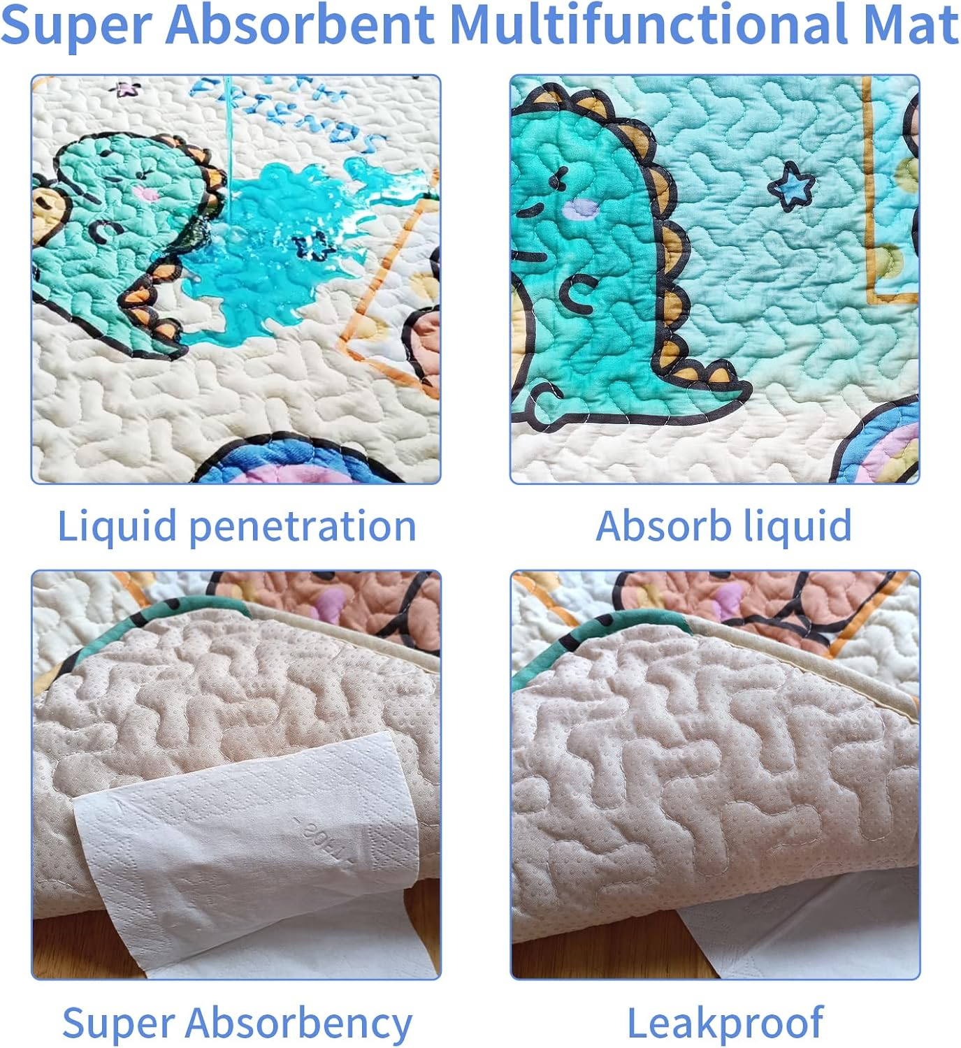 Hexagonal 75X75" Dog Pen Urine Pad, [PLAYPEN Not Included!] Reusable Whelping Playpen Crate Washable Pet Mattress, Training Pad for W36" Panel Hexagonal Pet Fence image number 6