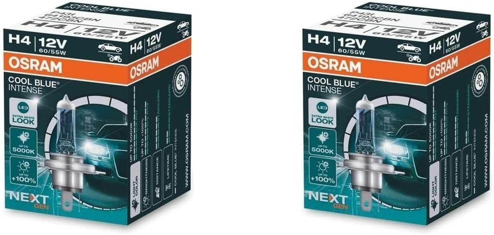 Osram H4 12V 60/55W P43T Origional Headlight Halogen Bulb