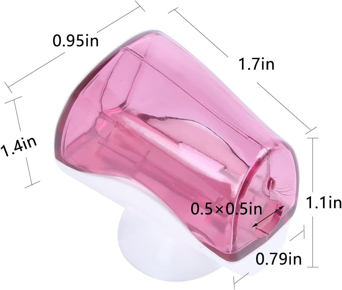 6 Pcs Travel Toothbrush Holder with Suction Cup, Portable Covers Caps Essentials, Case for Bathrooms and Traveling, Home Use - 3 Colors