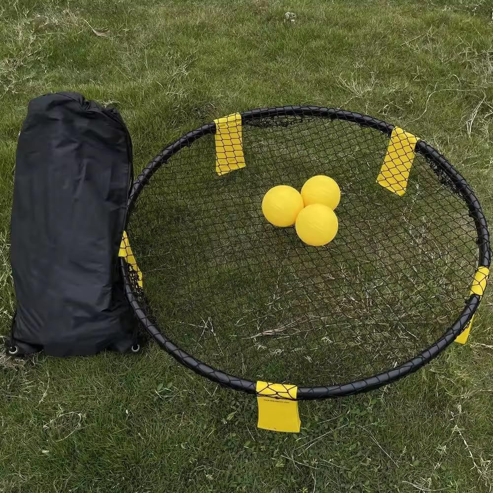 Spike Ball Game Set &ndash; 3 Balls, Adjustable Net & Carry Bag &ndash; Outdoor Beach and Backyard Game image number 3
