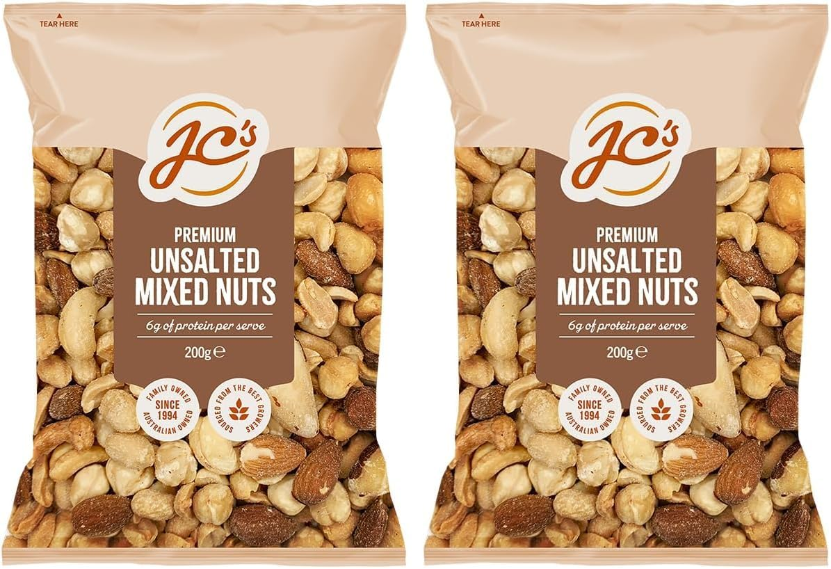 J.C.'S Quality Foods Unsalted Premium Mixed Nuts 200G (Cashews, Peanuts, Almonds, Hazelnuts and Brazil Nuts Mix) image number 1