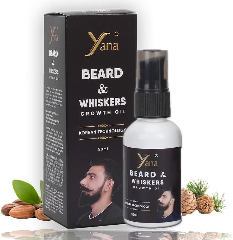 Yana Beard Oil for Beard Growth Thicker Shine Bold Beard & Mustache image number 6