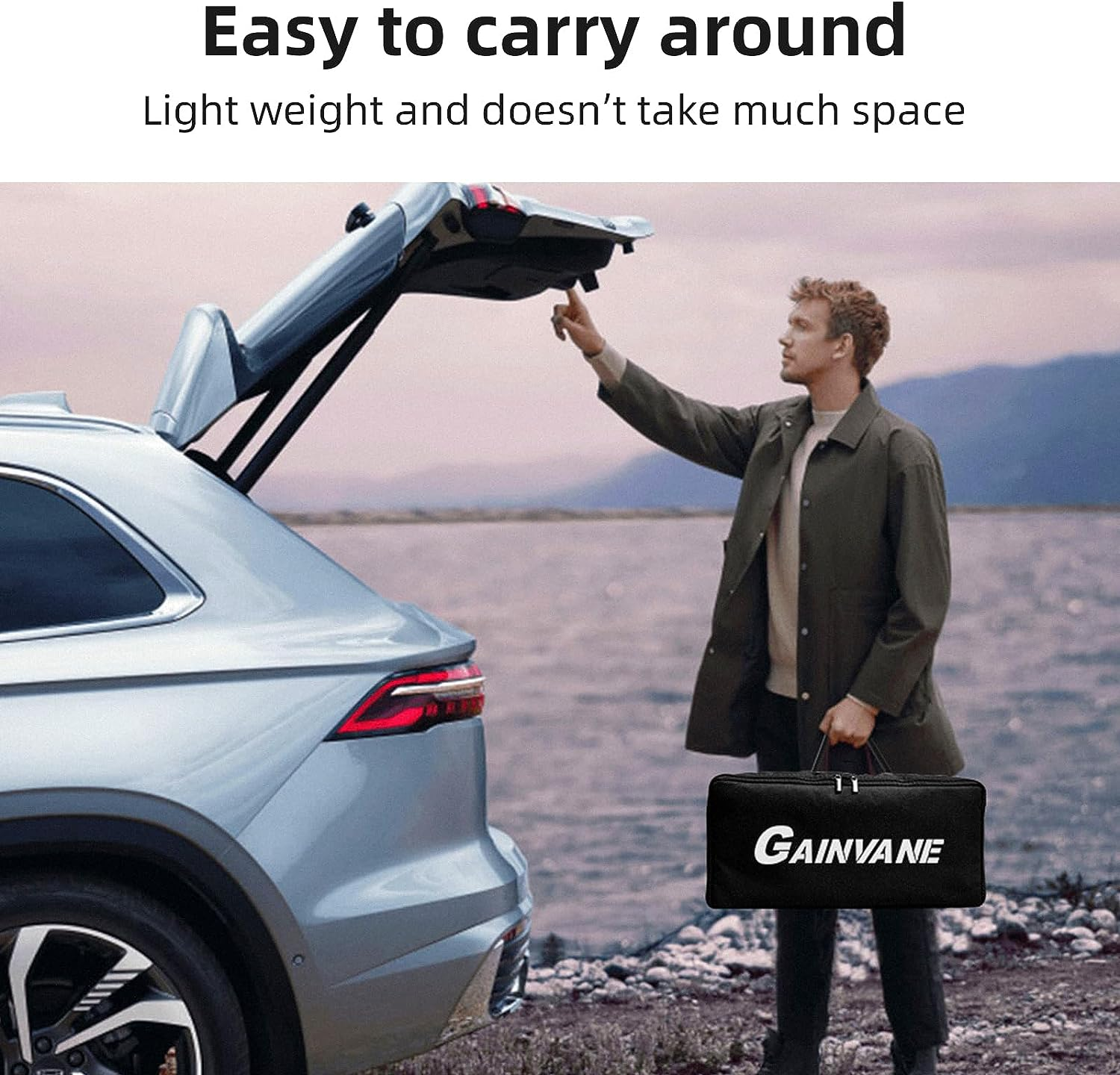 Projector Screen and Stand,Gainvane 120 Inch Portable Projector Screen Indoor Outdoor Projection Screen 16:9 4K HD Wrinkle-Free Light-Weight Movie Screen with Carry Bag for Backyard Movie Night image number 5