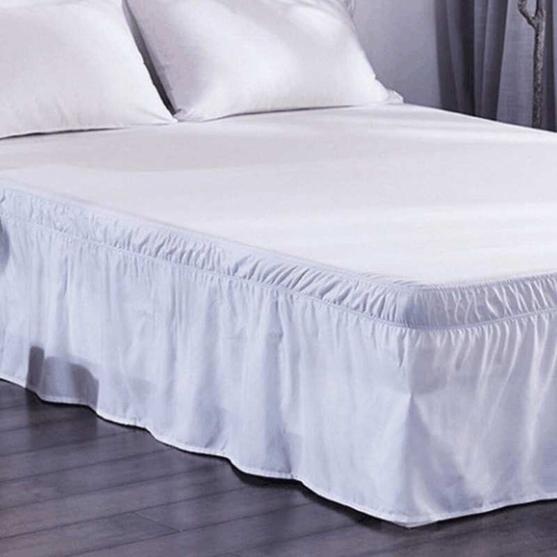 Easy to Clean and Fitting Bed Skirt for Elegant Bedroom Easy to Install Polyester Deep Frilled Valance Fitted Sheets