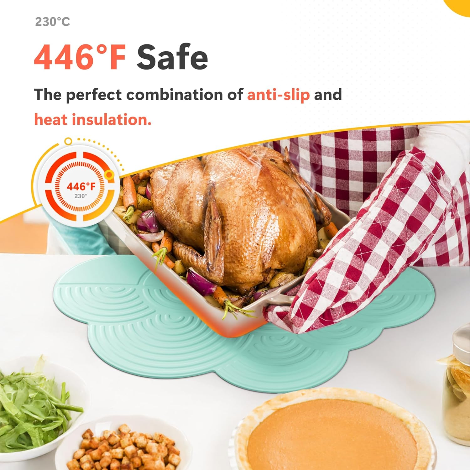 Li&Zhao Dish Drying Mats for Kitchen Counter - Dish Mat Drying Kitchen Mat Silicone Drying Mat Silicone Mats Dish Rack Mat Dish Drainer Mat image number 5