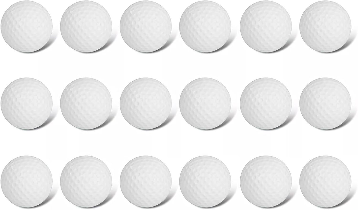 18 Pcs Practice Foam Golf Balls,Foam Practice Balls Light Soft Elastic Training Multifunction Sport Balls,Indoor Outdoor Training Aid Balls,Soft Practice Balls for Backyard