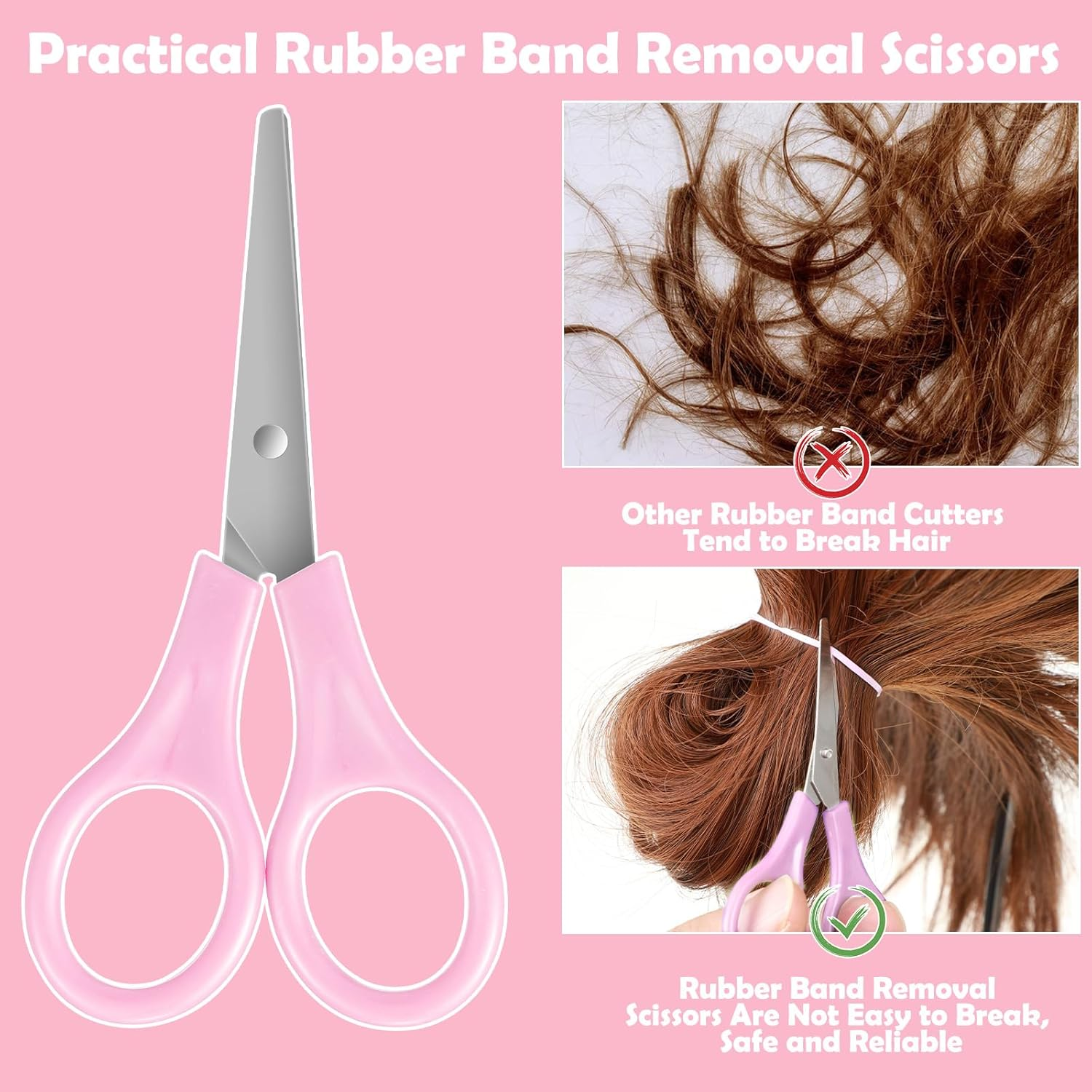 Hair Accessories Set - 1543 Pcs Elastic Bands in 20 Colors, Baby Ties, Tail Tools, Rat Tail Comb, Butterfly Clips with Organizer Box for Girls - Multicolor image number 3