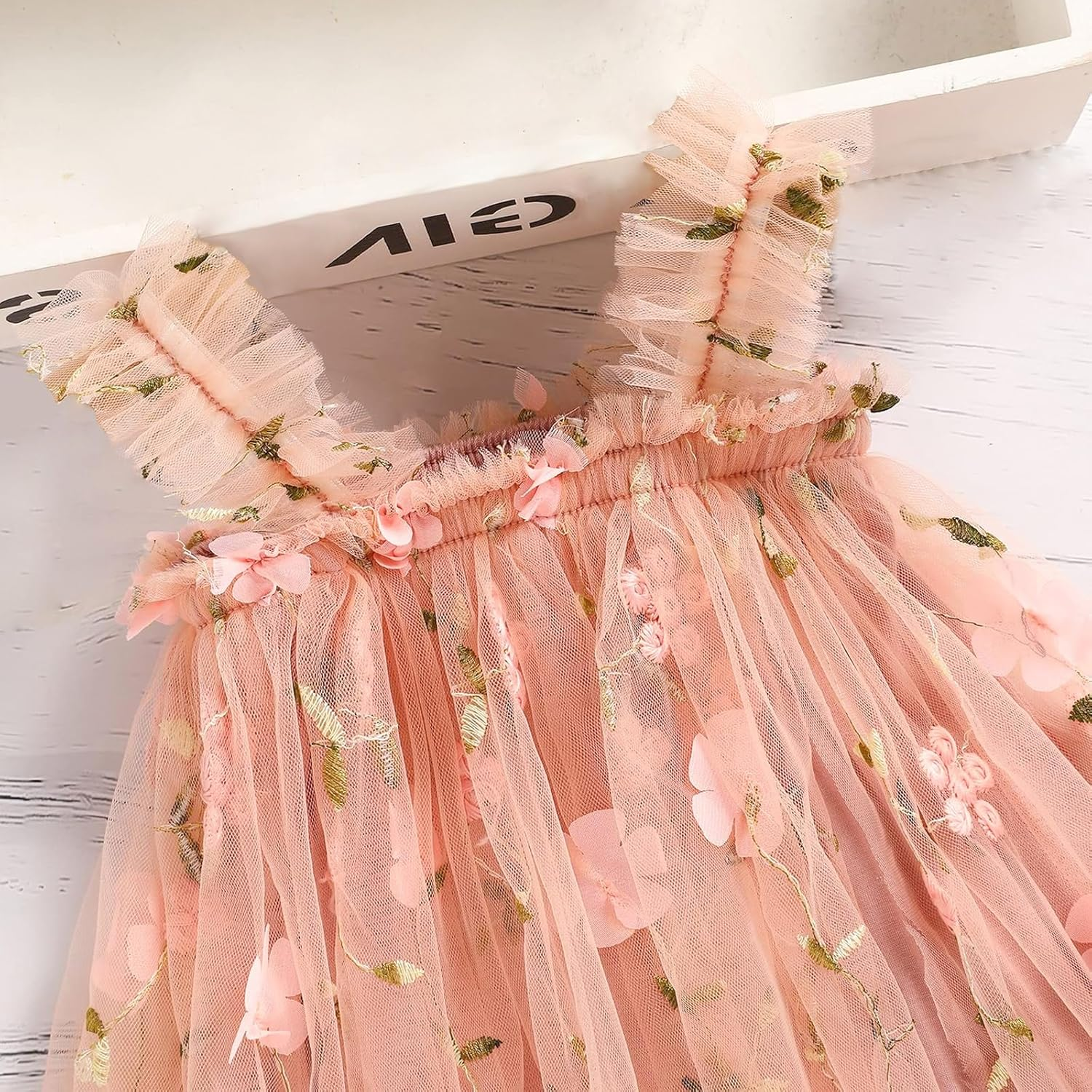 Toddler Baby Girl Tutu Dress Infant Tulle Flower Dresses Girls Sleeveless Sundress 6M-5Y